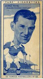 1951 Turf Cigarettes Famous Footballers #10 George Young Front