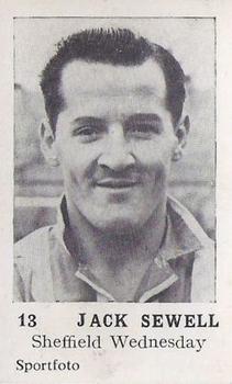 1954 Sportfoto Footballers #13 Jackie Sewell Front