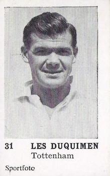 1954 Sportfoto Footballers #31 Len Duquemin Front