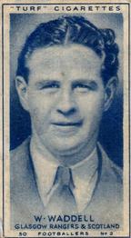 1948 Turf Cigarettes Footballers #2 Willie Waddell Front