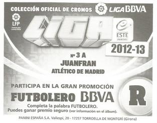 2012-13 Panini Este Spanish LaLiga Stickers #3A Juanfran Back