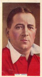 1936 Godfrey Phillips International Caps #48 Alex James Front