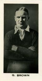 1935 John Sinclair English & Scottish Football Stars #12 George Brown Front
