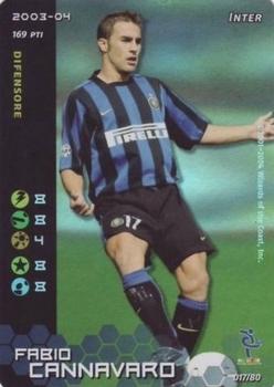 2003-04 Wizards Football Champions Italy #u17 Fabio Cannavaro Front