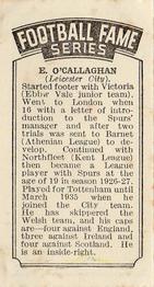 1935 Amalgamated Press The Pilot Football Fame #NNO Taffy O'Callaghan Back