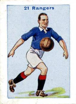 1934 D.C. Thomson Football Teams #21 Glasgow Rangers Front