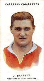 1934 Carreras Footballers #17 James Barrett Front
