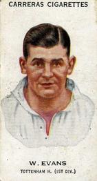 1934 Carreras Footballers #30 Willie Evans Front