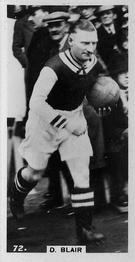1934 J. A. Pattreiouex Footballers in Action #72 Danny Blair Front