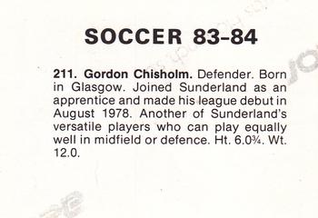 1983-84 FKS Publishers Soccer Stars #211 Gordon Chisholm Back