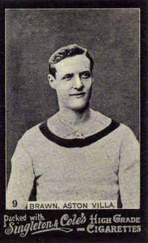 1905 Singleton & Cole's Footballers #9 Billy Brawn Front