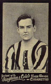 1905 Singleton & Cole's Footballers #22 Colin Veitch Front