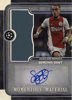 2019-20 Topps Museum Collection UEFA Champions League - Autograph Jumbo Relics #AJR-SD Sergino Dest Front