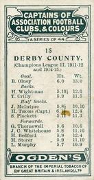 1926 Ogden's Cigarettes Captains of Association Football Clubs, & Colours #15 Harry Thoms Back