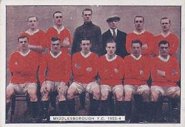 1928 Bucktrout & Co. Football Teams #23 Middlesbrough Front