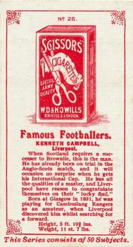 1914 Wills's Famous Footballers #26 Kenny Campbell Back