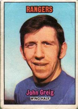 1970-71 A&BC Chewing Gum Footballers (Scottish) #1 John Greig Front
