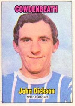 1970-71 A&BC Chewing Gum Footballers (Scottish) #140 John Dickson Front