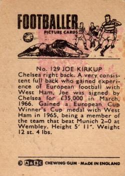 1966-67 A&BC Footballers #129 Joe Kirkup Back