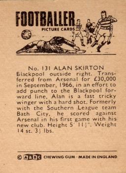 1966-67 A&BC Footballers #131 Alan Skirton Back