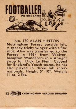1966-67 A&BC Footballers #170 Alan Hinton Back