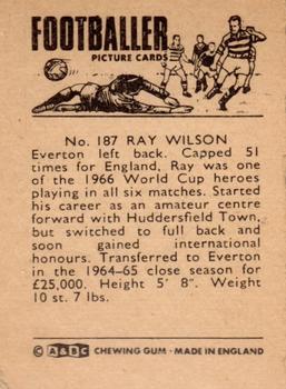 1966-67 A&BC Footballers #187 Ray Wilson Back