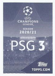 2020-21 Topps UEFA Champions League Sticker Collection #PSG 3 Keylor Navas Back