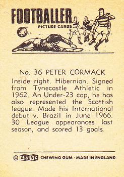 1967-68 A&BC Chewing Gum Footballers (Scottish) #36 Peter Cormack Back