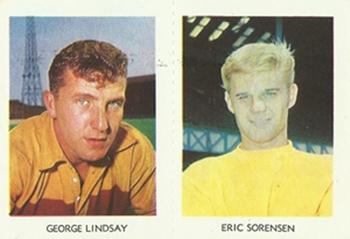 1967-68 A&BC Chewing Gum Footballers (Scottish) - Pairs Set #9 / 20 George Lindsay / Erik Sorensen Front