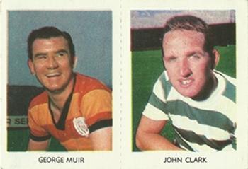 1967-68 A&BC Chewing Gum Footballers (Scottish) - Pairs Set #13 / 23 George Muir / John Clark Front