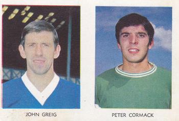 1967-68 A&BC Chewing Gum Footballers (Scottish) - Pairs Set #15 / 36 John Greig / Peter Cormack Front