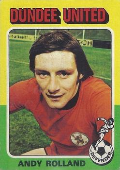 1975-76 Topps Footballers (Scottish, Blue Back) #34 Andy Rolland Front