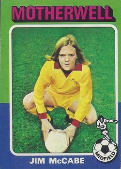 1975-76 Topps Footballers (Scottish, Blue Back) #36 Jim McCabe Front
