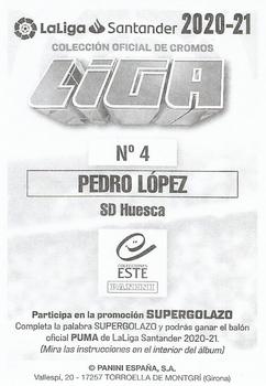 2020-21 Panini LaLiga Santander Este Stickers #4 Pedro López Back