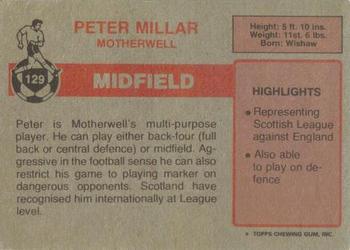 1976-77 Topps Footballers (Scottish, Red backs) #129 Peter Millar Back