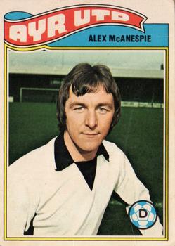 1978-79 Topps Footballers (Scottish, Green backs) #9 Alex McAnespie Front