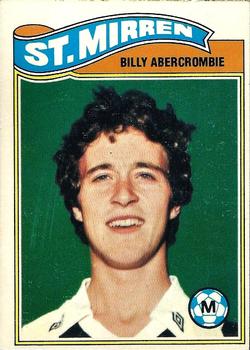1978-79 Topps Footballers (Scottish, Green backs) #107 Billy Abercromby Front