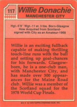 1979-80 Topps Footballers (Scottish, Red backs) #117 Willie Donachie Back