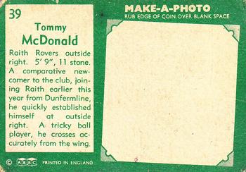 1963-64 A&BC Footballers (Scottish) #39 Tommy McDonald Back