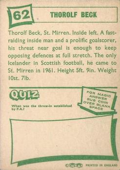 1964-65 A&BC Footballers (Scottish, Green backs) #62 Theorolf Beck Back