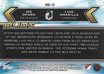 2020 Topps MLS - Duos #MD-12 Ike Opara / Luis Amarilla Back