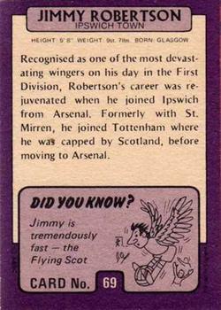 1971-72 A&BC Footballers (Scottish, Purple backs) #69 Jimmy Robertson Back