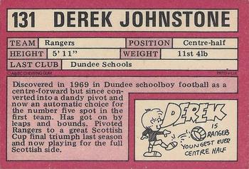 1973-74 A&BC Footballers (Scottish, Red backs) #131 Derek Johnstone Back