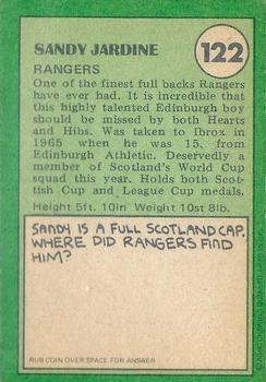1974-75 A&BC Footballers (Scottish, Green backs) #122 Sandy Jardine Back