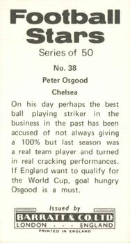 1973-74 Barratt & Co. Football Stars #38 Peter Osgood Back