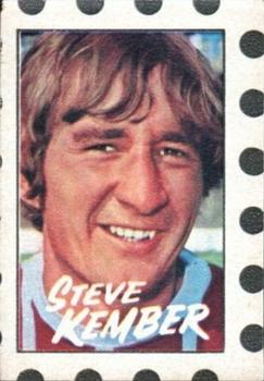 1971-72 A&BC Gum English Footballers (Purple Backs) - Team Star Stamps #NNO Steve Kember Front