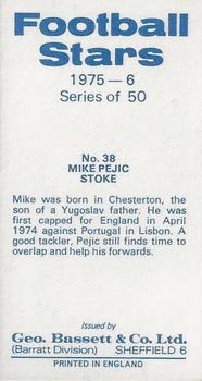 1975-76 Bassett & Co. Football Stars #38 Mike Pejic Back
