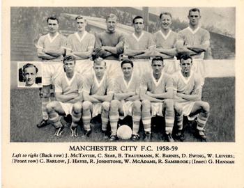 1958-59 Fleetway Football Teams #NNO Manchester City F.C. Front
