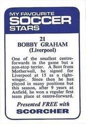 1969-70 IPC Magazines My Favorite Soccer Stars (Scorcher) #21 Bobby Graham Back