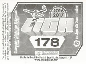 2016-17 Panini LaLiga Santander Stickers (Brazil) #178 Alberto Bueno Back